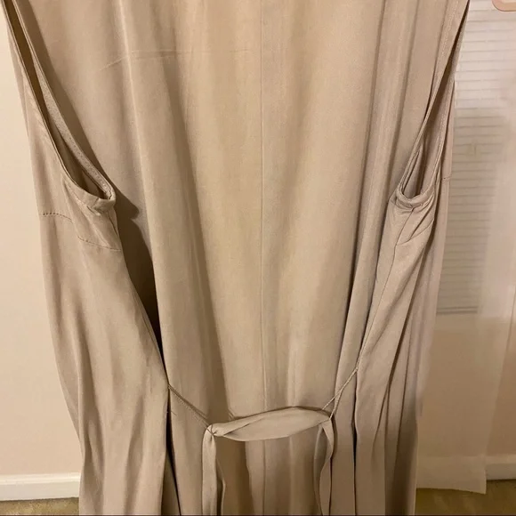 Anthropologie Artisan NY Sleeveless Belted Duster Cream Beige L NWT - Picture 5 of 6